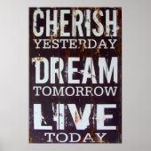 Poster Cherish Gisteren Dream Tomorrow Live (Voorkant)