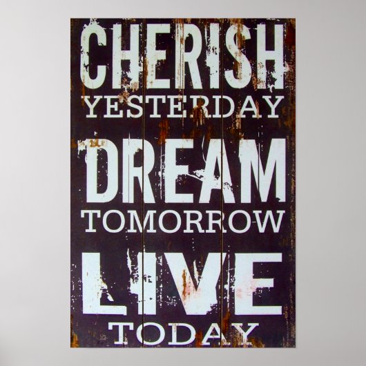 Poster Cherish Gisteren Dream Tomorrow Live (Voorkant)