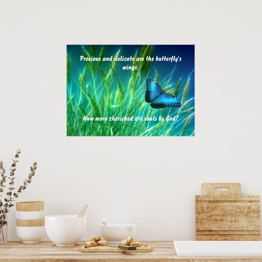 Poster Cherished Butterfly (Cuisine)