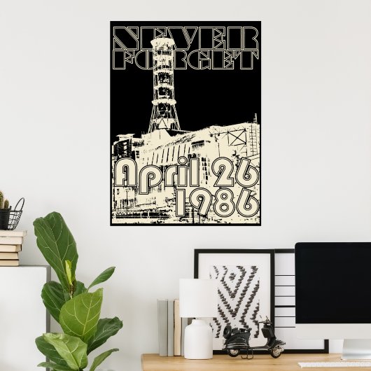 POSTER CHERNOBYL (Bureau à domicile)