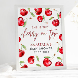 Poster Cherry Berry Sweet Baby Douche de bienvenue