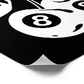 Poster Cherry Billiards - Jeu de piscine élégant (Coin)