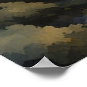 Poster Cherry Blossom, Aquarelle de la forêt japon (Coin)