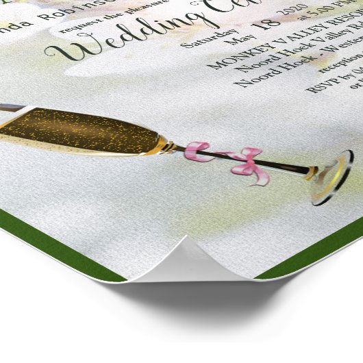 Poster Cherry Blossom Bouquet Mariage (Coin)