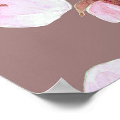 Poster Cherry Blossom Branches Motif aquarelle (Coin)