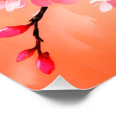 Poster Cherry Blossom Coussin - Elégant Sakura Jeter Cush (Coin)