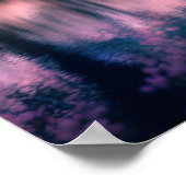 Poster Cherry Blossom Dreamscape au bord de la rivière (Coin)