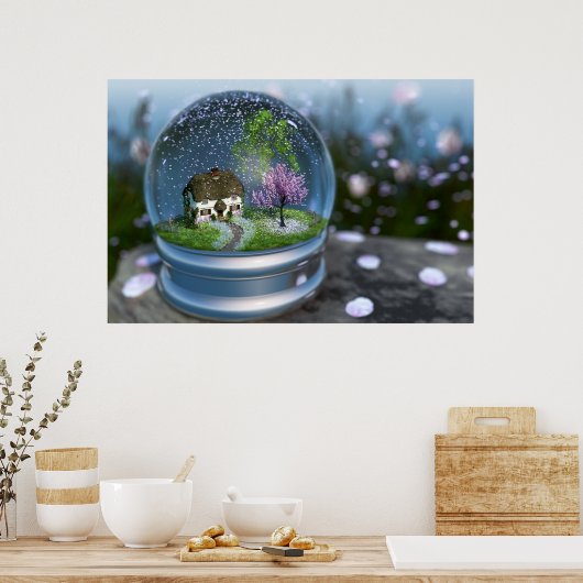Poster Cherry Blossom Globe Imprimer (Cuisine)