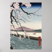 Poster Cherry blossom in the Sumida River (Devant)