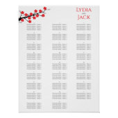 Poster Cherry Blossom Mariage à thème (Devant)