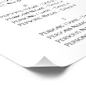 Poster Cherry Blossom Mariage à thème (Coin)