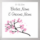 Poster Cherry Blossom Mariage Souvenirs Cadeaux Cadeaux c (Devant)