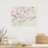 Poster Cherry Blossom Sakura Print (Cuisine)