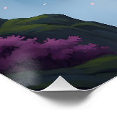 Poster Cherry Blossom Tree Above Waterfalls (Coin)