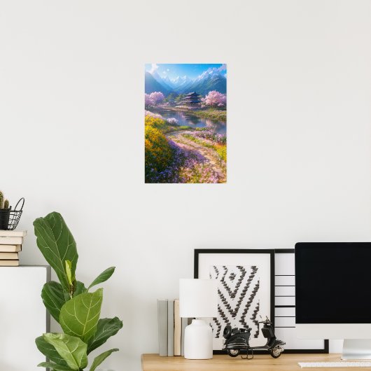 Poster Cherry Blossom Valley (Bureau à domicile)