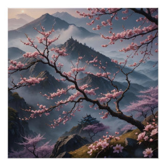 Poster cherry blossoms