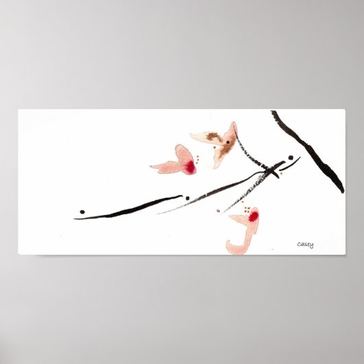 Poster Cherry Blossoms Longs Art Print (Devant)