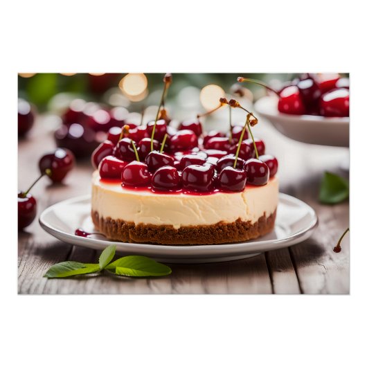 Poster Cherry Cheesecake (Devant)