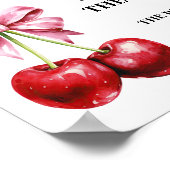 Poster Cherry Coquette Combien de bonbons Jeu de douche S (Coin)