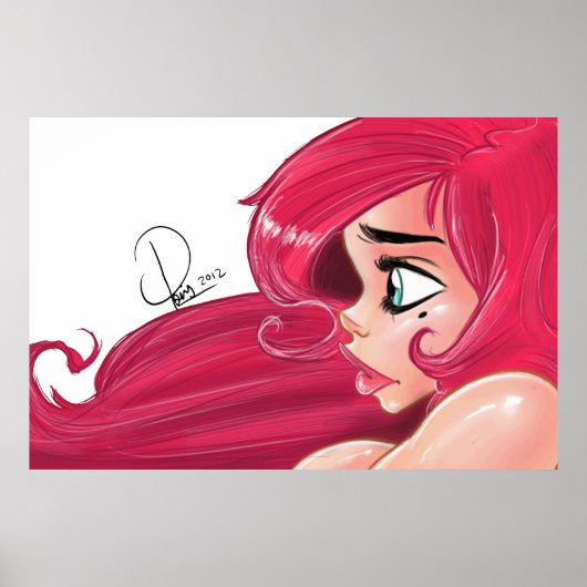 Poster Cherry Pinup : "Profil" (Devant)