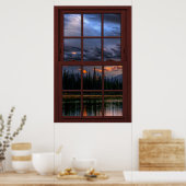 Poster Cherry Wood Image Fenêtre Paysage Vue 1 de 3 (Cuisine)