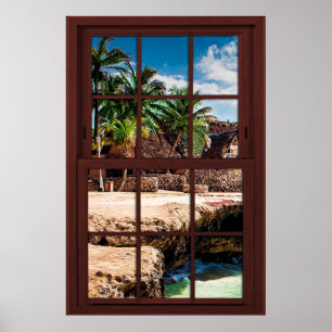 Poster Cherry Wood Picture Caribean Voir l'affiche
