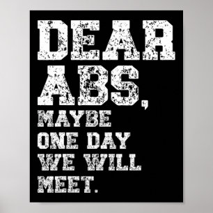 Poster Chers Abs Peut-Être Un Te De Bodybuilding