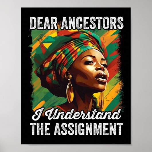 Poster Chers Ancêtres, Je Comprends L'Ignorance Junetdix (Devant)