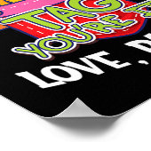 Poster Chers enseignants Étiquette Vous êtes ça l'amour P (Coin)