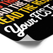 Poster Chers Étudiants, Lisez La Recette Votre Professeur (Coin)