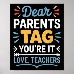 Poster Chers parents Balise Vous êtes ça l’amour Enseigna