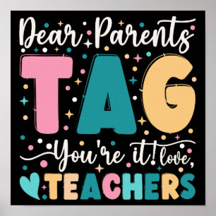 Poster Chers parents Étiquette Vous êtes ça l'amour Ensei