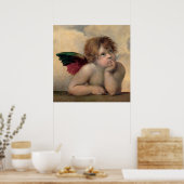 Poster Cherub de Sistine Madonna par Raphael (Cuisine)