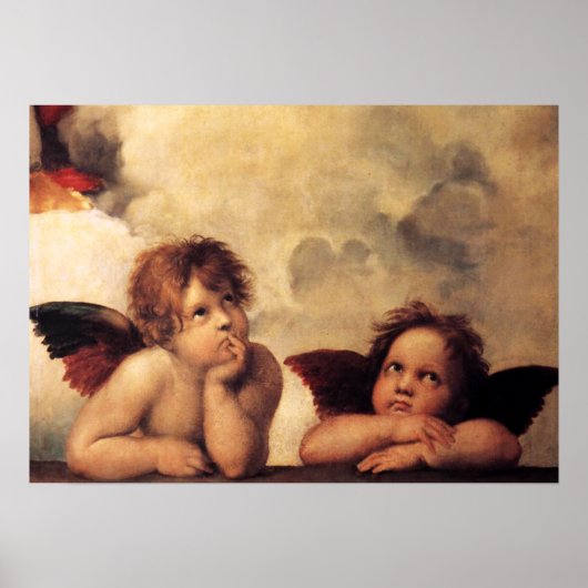 Poster Cherubim par Raphael (Devant)