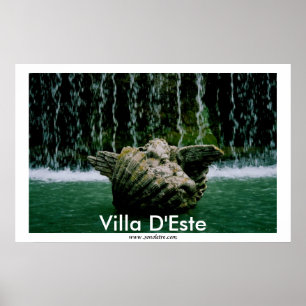 Poster Chérubin dans la fontaine de la Villa D'Este