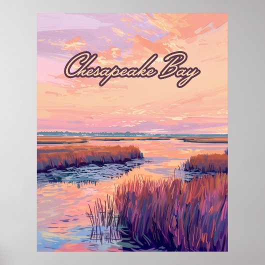 Poster Chesapeake Bay Annapolis Maryland Virginie Sunrise (Devant)