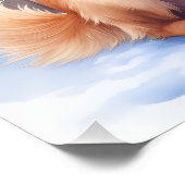 Poster Chesapeake Bay Retriever Winter Lakeside Christmas (Coin)