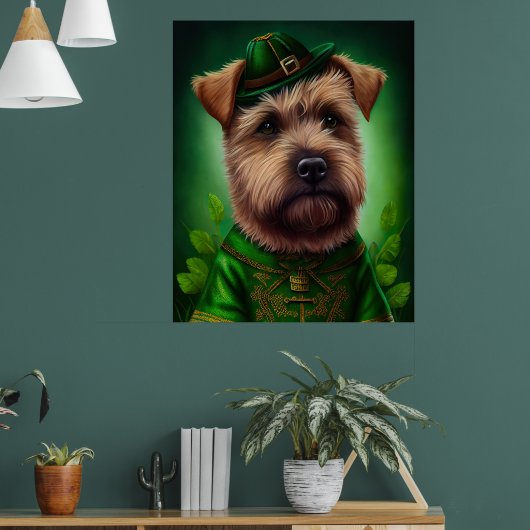 Poster Chesapeake Bay Terrier en tenue de jour St. Patric (Salon 1)