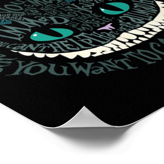 Poster Cheshire Alice Chat Nous sommes tous morts ici Won (Coin)