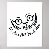 Cheshire Cat Grinning Nous sommes tous morts ici W