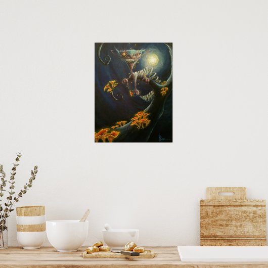Poster Cheshire Cat Moon (Cuisine)
