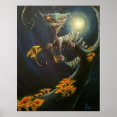 Poster Cheshire Cat Moon (Devant)