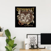 Poster Cheshire Chat Carnivale Style (Version Or) (Bureau à domicile)