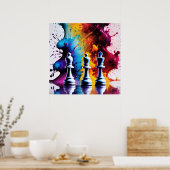 Poster Chess A Game of Kings AI Imaginaire Art numérique  (Cuisine)
