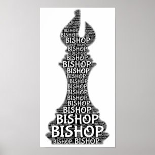 Poster Chess Bishop Word Picture