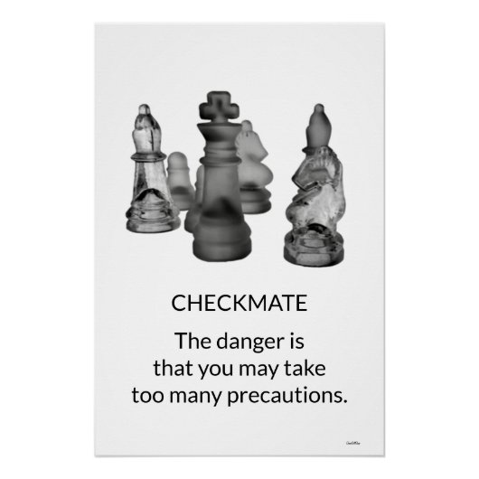Poster Chess Checkmate Perfect Poster (Voorkant)