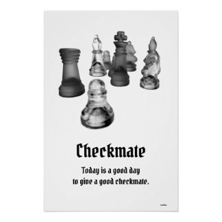 Poster Chess Checkmate Perfect Poster