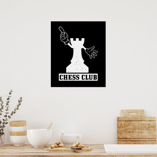 Poster Chess - Chess Club (Cuisine)