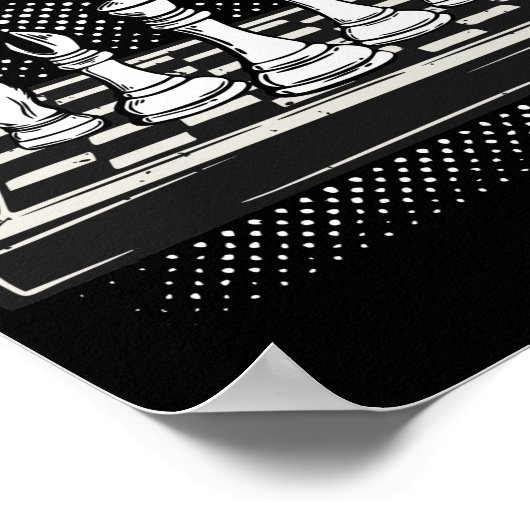 Poster Chess Game Board Player Think Club Team (Coin)