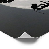 Poster Chess Père Noël Pleine lune Chat et jeu de souris  (Coin)